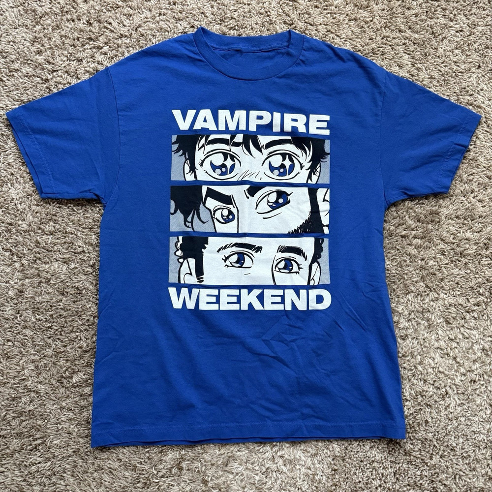 VTG Vampire Weekend Band Gift For Fans Cotton Blue T Shirt S-5XL BT526