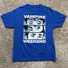 VTG Vampire Weekend Band Gift For Fans Cotton Blue T Shirt S-5XL BT526