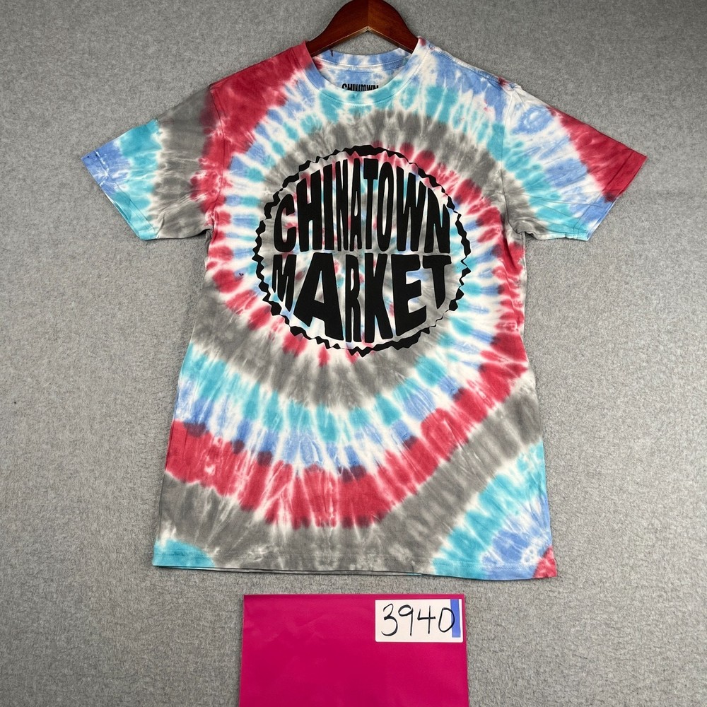 Chinatown Market Shirt Small Colorful Tie Dye Graphic Print Mens USA