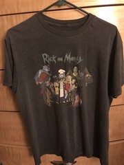Rick and Morty Gray Short Sleeve T-shirt