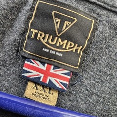 Triumph Motorcycles T Shirt Men 2XL 100% Cotton Fits Like XL