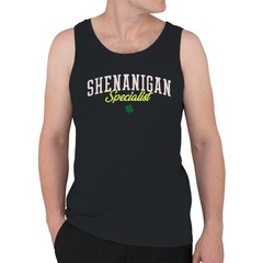 Shenanigan Specialist Funny St. Patricks Day Celebration Men’s Tank Top