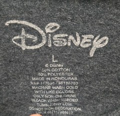 Disney Mickey Mouse Grey T-Shirt Faded Look Size Large L Short Sleeve