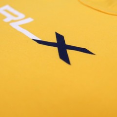 RLX Ralph Lauren T-Shirt Mens XL Yellow Short Sleeve Cotton Logo Graphic Tee
