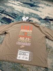 NWT Nike Air Jordan Flight Oversized T-Shirt Khaki & Iced Carmine Men’s Sz M