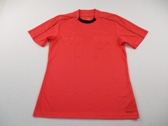 Adidas Shirt Mens Medium Orange Climacool Athletic Short Sleeve Stretch