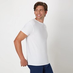 Hanes Ultimate Men’s 6-Pk Tagless T-Shirts Small Soft Breathable White CrewNeck