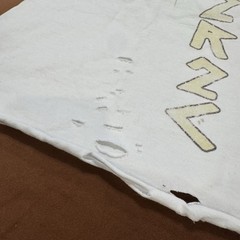 Shaka Wear XL Heavyweight Art Sketch Graphic Tee Distressed Drop Shoulder White