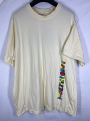 Teddy Fresh Shirt Mens Large Yellow Colorful Logo Crew Neck Short Sleeve Skater