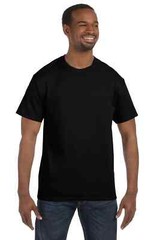 Hanes 5250 Mens Short Sleeve Authentic 100% Cotton Crew Neck Stylish T-Shirt