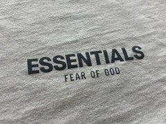 Fear Of God Essentials Short-Sleeve Tee Light Heather Oatmeal 2021 Size XXS