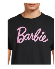 Barbie Mens Black Logo ShortSleeve Crewneck Graphic T- shirt Size 3XL (54-56)NWT