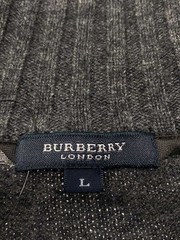 BURBERRY LONDON Knit Sweater (Thick) L Cashmere Gray Solid Color A1N15-422-07