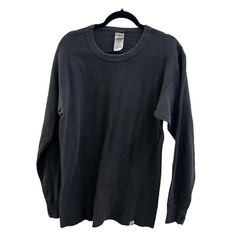 Carhartt K56 Black Waffle Knit Thermal Shirt Men’s XL USA Made