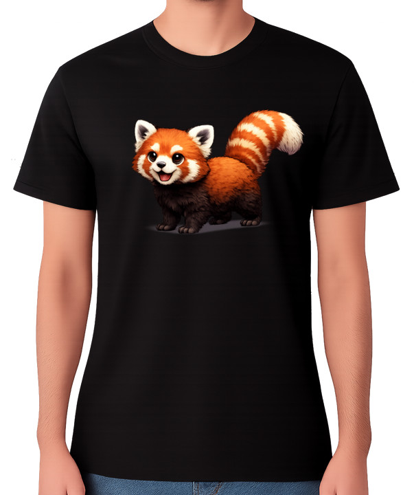 Cute Red Panda Graphic Unisex T-Shirt Adorable Wildlife Animal Tee