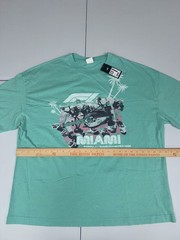 PUMA F1 Miami Pitstop Graphic Crew Neck T-Shirt Aqua Mens $45 NWT Pick Size
