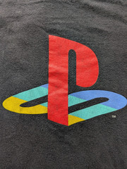Playstation Logo Black T-Shirt Size Medium