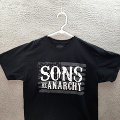 Sons Of Anarchy Shirt Adult Extra Large Black Biker Motorcycle Grim Reaper Skull