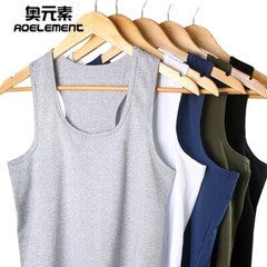 Men Sexy Tank Tops Y-back Cotton Sleeveless Tee Bodybuilding Undershirts Gym Top