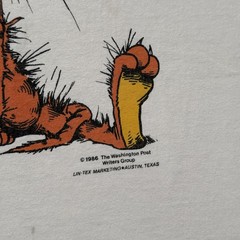 Vintage 80s Stedman Shirt Mens XL White Bill The Cat Bloom County Graphic Tee