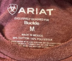 Ariat T-Shirt Men’s M Red Short Sleeve
