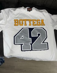 Bottega Desires White Graphic Print Number Patch Men’s T-Shirt NEW FAST SHIPPING