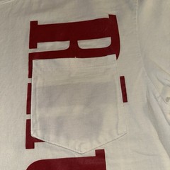 Rhude Vertical Logo Pocket T Shirt FW19 Off White Size XL Made In USA