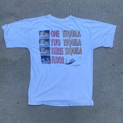 Vintage 80s 90s Tequila Mexico Tee Shirt Cozumel Distressed Super Thin Soft