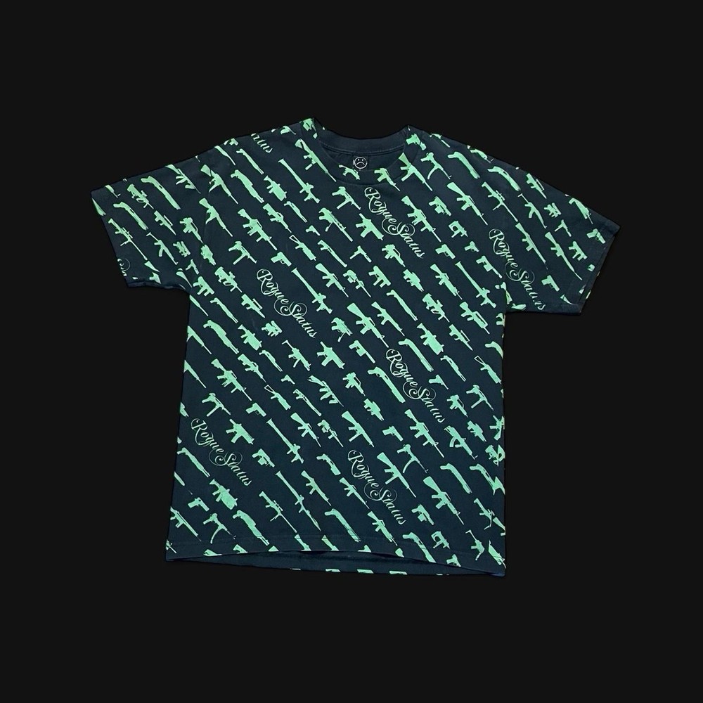 INSANE GRAIL RARE COLORWAY ROGUE STATUS AOP GUN TEE