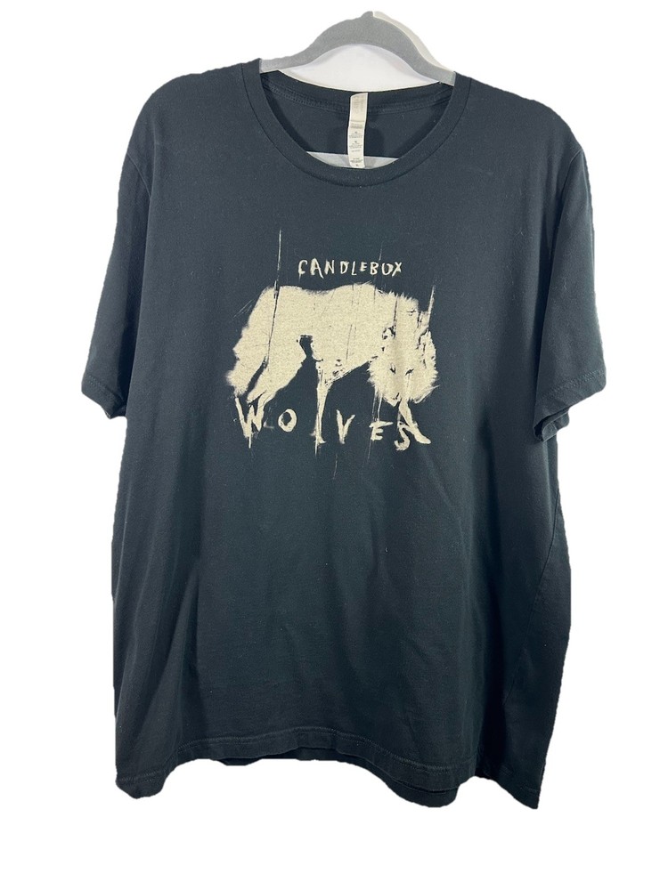 Candlebox “Wolves” 2022 Concert Tour Shirt XL Black Bella + Canvas 2-Sided