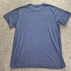 Homage T Shirt Mens Size Large Blue A Mindset Of Believing Graphic Short Sleeve