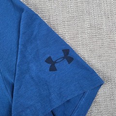Under Armour Project Rock Shirt Mens Large L Blue Ombre Brahma Bull Graphic Tee