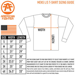 American Fighter Mens Long Sleeve Shirt LANDER Burgundy Premium S-3XL