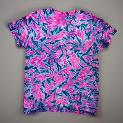 *New* 3XL & 4XL Handmade Tie Dye, Pink Ice Cruncht Crinkle, Crew or V-Neck