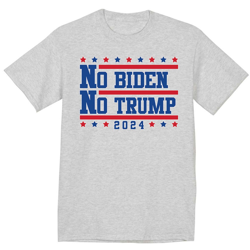 No Biden No Trump 2024 Funny Mens Election T-shirt