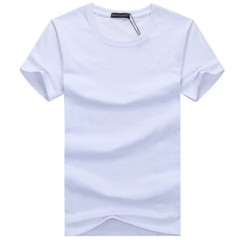 1Pcs 100%Cotton Crew Neck Short Sleeve Solid color T-Shirt 5XL