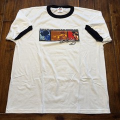 Elvis Presley Shirt Mens 2XL White Alstyle 50th Anniversary Rock Ringer T-Shirt