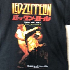 NWOT Led Zeppelin Concert Tee Shirt Rock and Roll Four Sticks Japan 2007 S SMALL