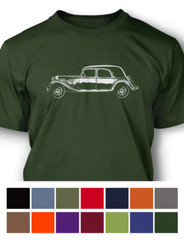 Citroen Traction Avant 11B 1934 – 1957 T-Shirt – Men – Side View – French Car