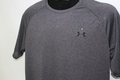 UNDER ARMOUR THE TECH TEE Men’s GREY PERFORMANCE S/S T-SHIRT SZ: LT 1326413-090