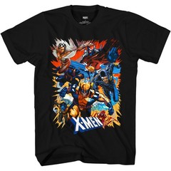 Marvel X-Men 90’s Black Graphic T-shirt New