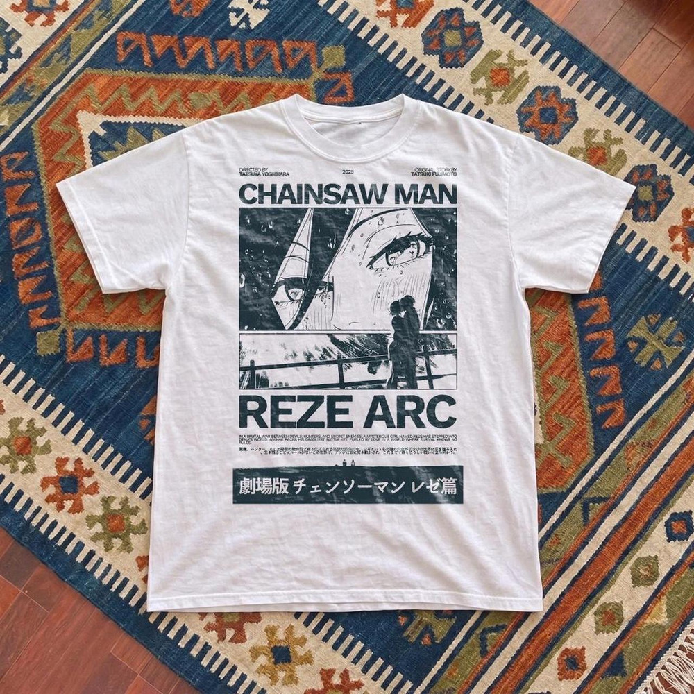 Chainsaw Man Reze Arc white T-shirt