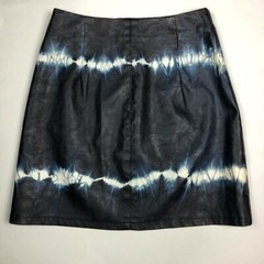 NWOT Zara Tie Dye Faux Leather Mini Skirt