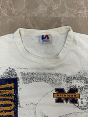 Vintage Michigan Wolverines Shirt Mens Large 90s University Football Sports AOP