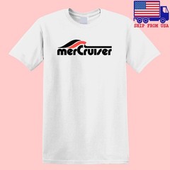 Mercruiser Marine Boats Men’s White Size S-5XL