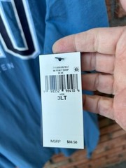 New $69.50 Tags NWT RALPH LAUREN POLO Blue Crewneck Tee Shirt 3XLT 3LT 3X TALL