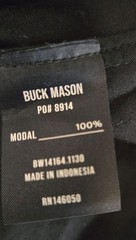Nwt Buck Mason Pima Classic Tee Mens Size XL Supima Black