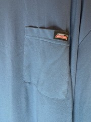 Dickies Performance Moisture Wicking Long Sleeve Pocket Blue T-Shirt Mens 3XL