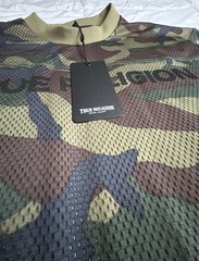 True Religion Camo Mesh Breathable Double-Sided Graphic Tee Men’s M