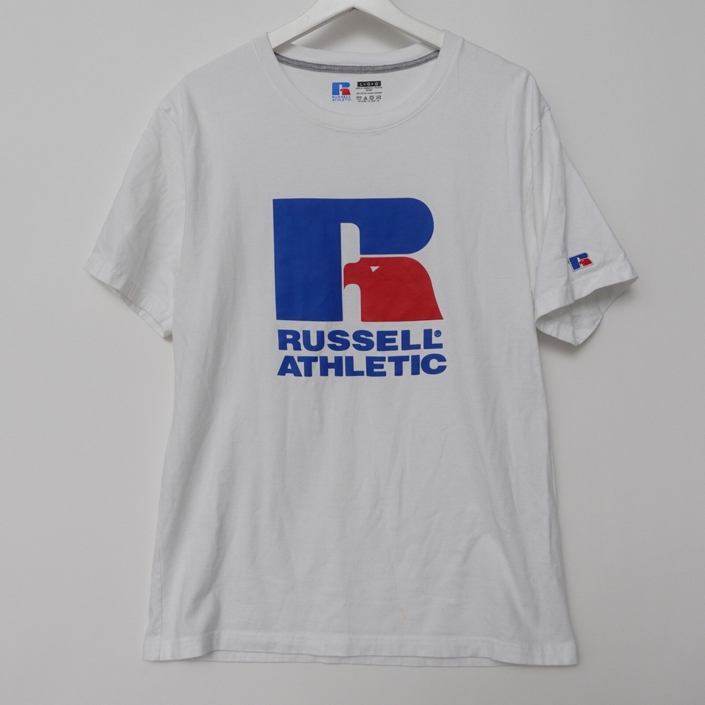 Russell Athletic Men’s Eagle Big Logo Promotional Sports T-Shirt Size Medium